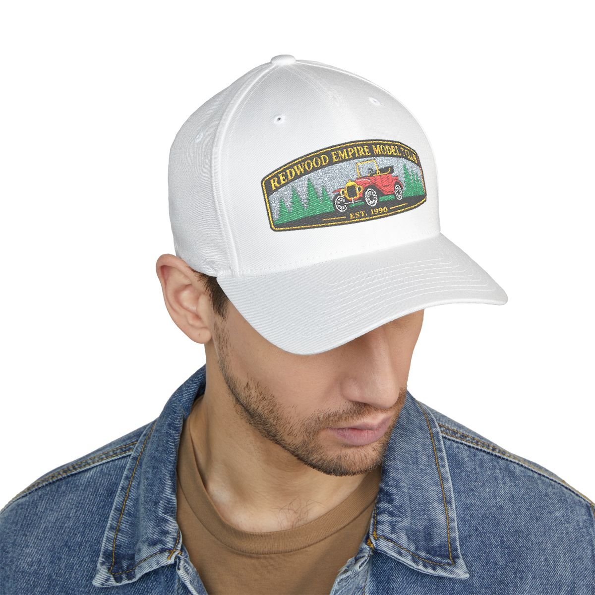 Closed-Back Structured Cap, Embroidery (Flexfit 6277)