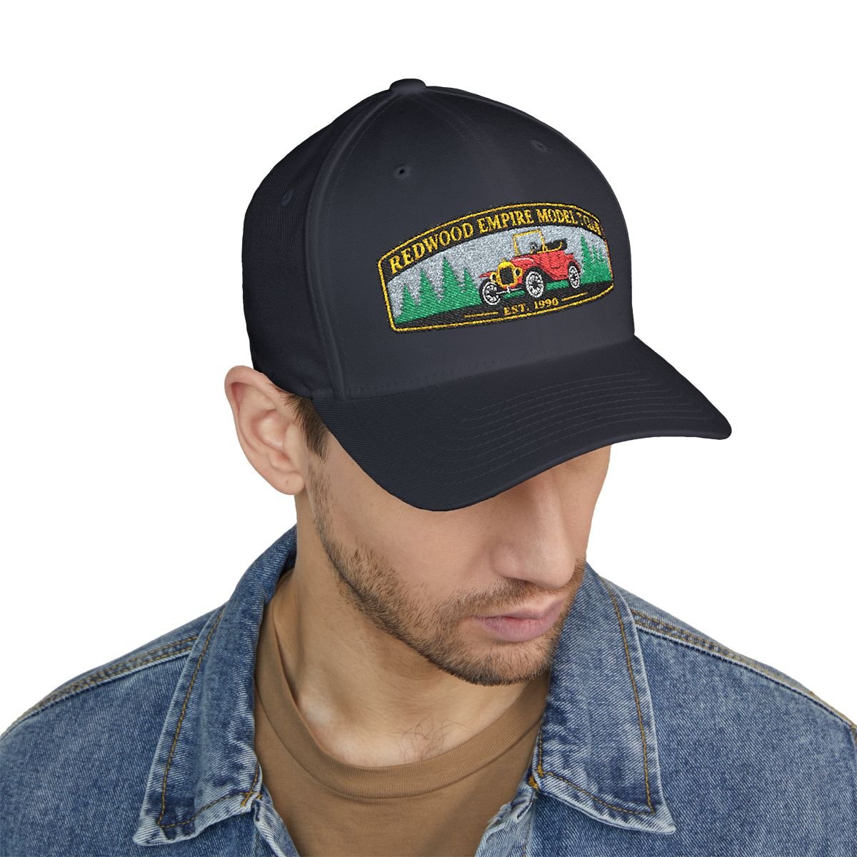 Closed-Back Structured Cap, Embroidery (Flexfit 6277)