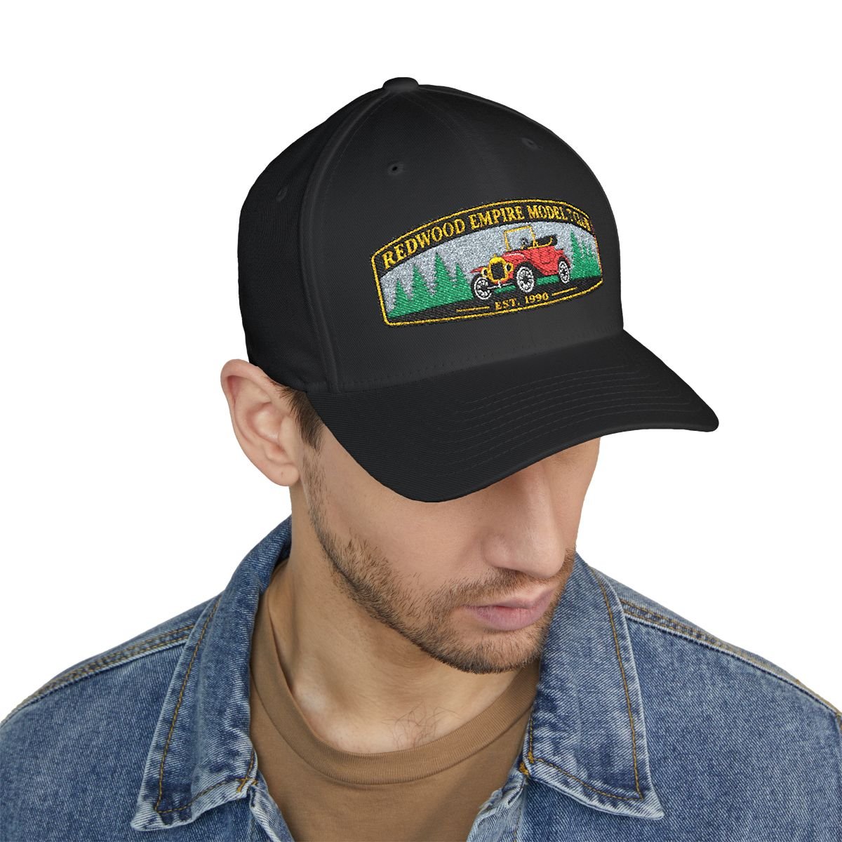 Closed-Back Structured Cap, Embroidery (Flexfit 6277)