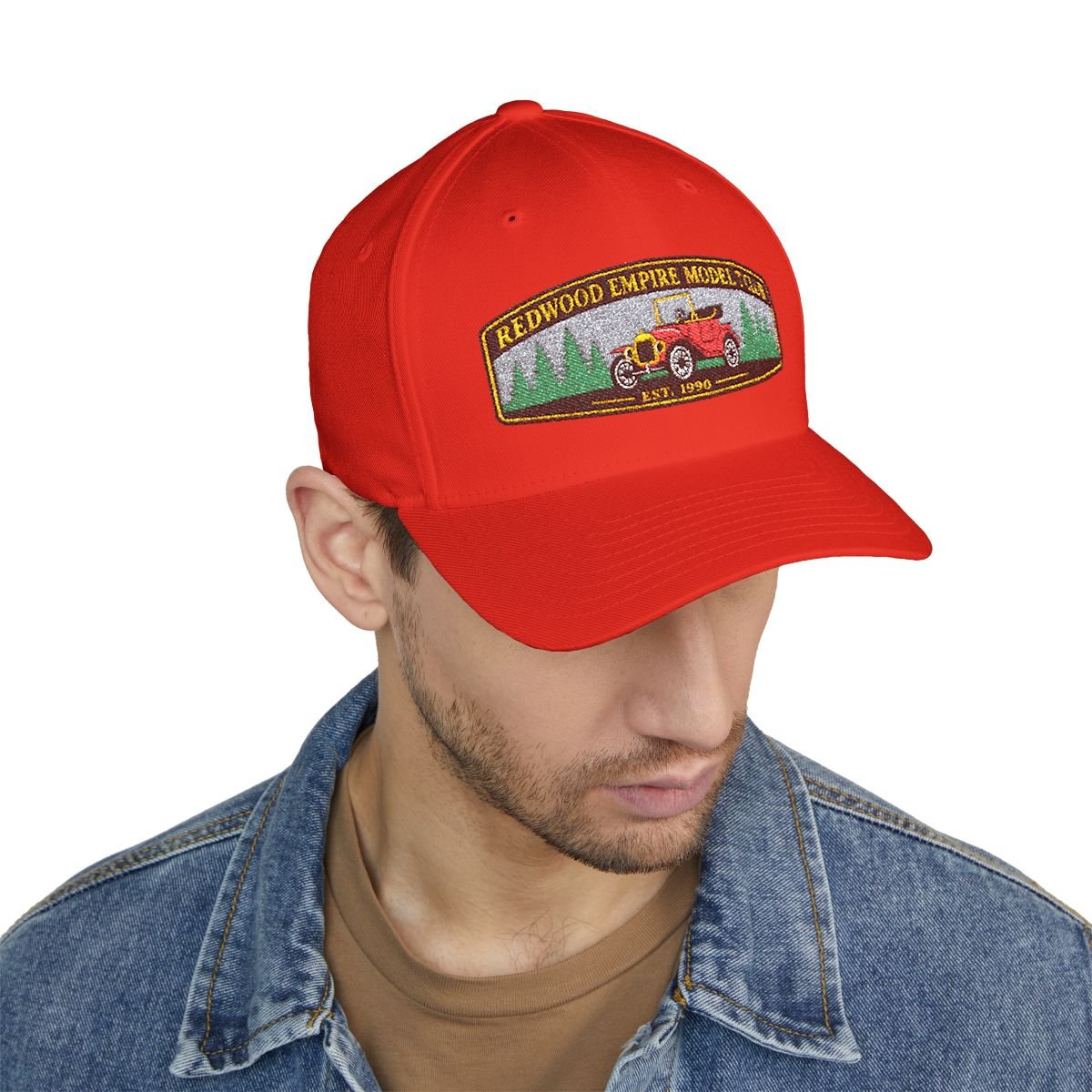 Closed-Back Structured Cap, Embroidery (Flexfit 6277)